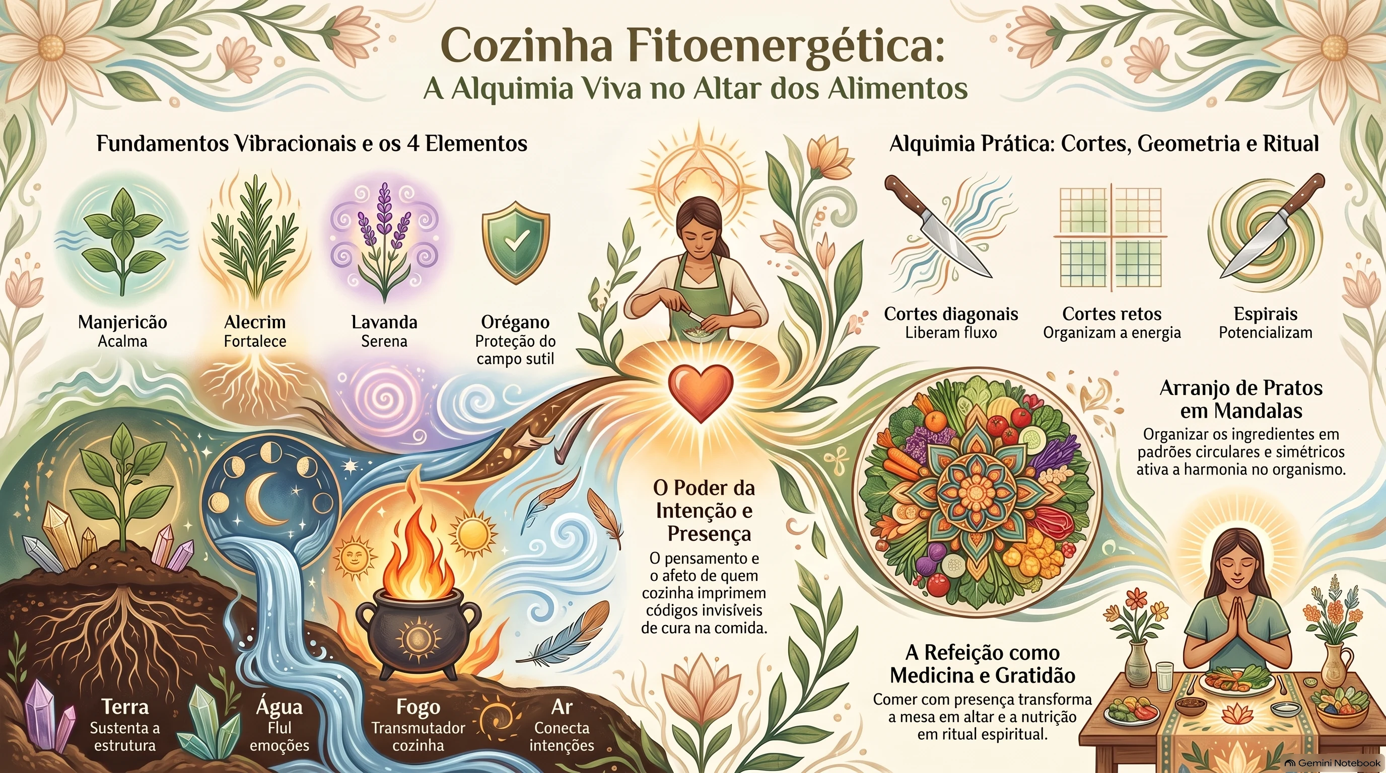 Infográfico: Guia da cozinha fitoenergética