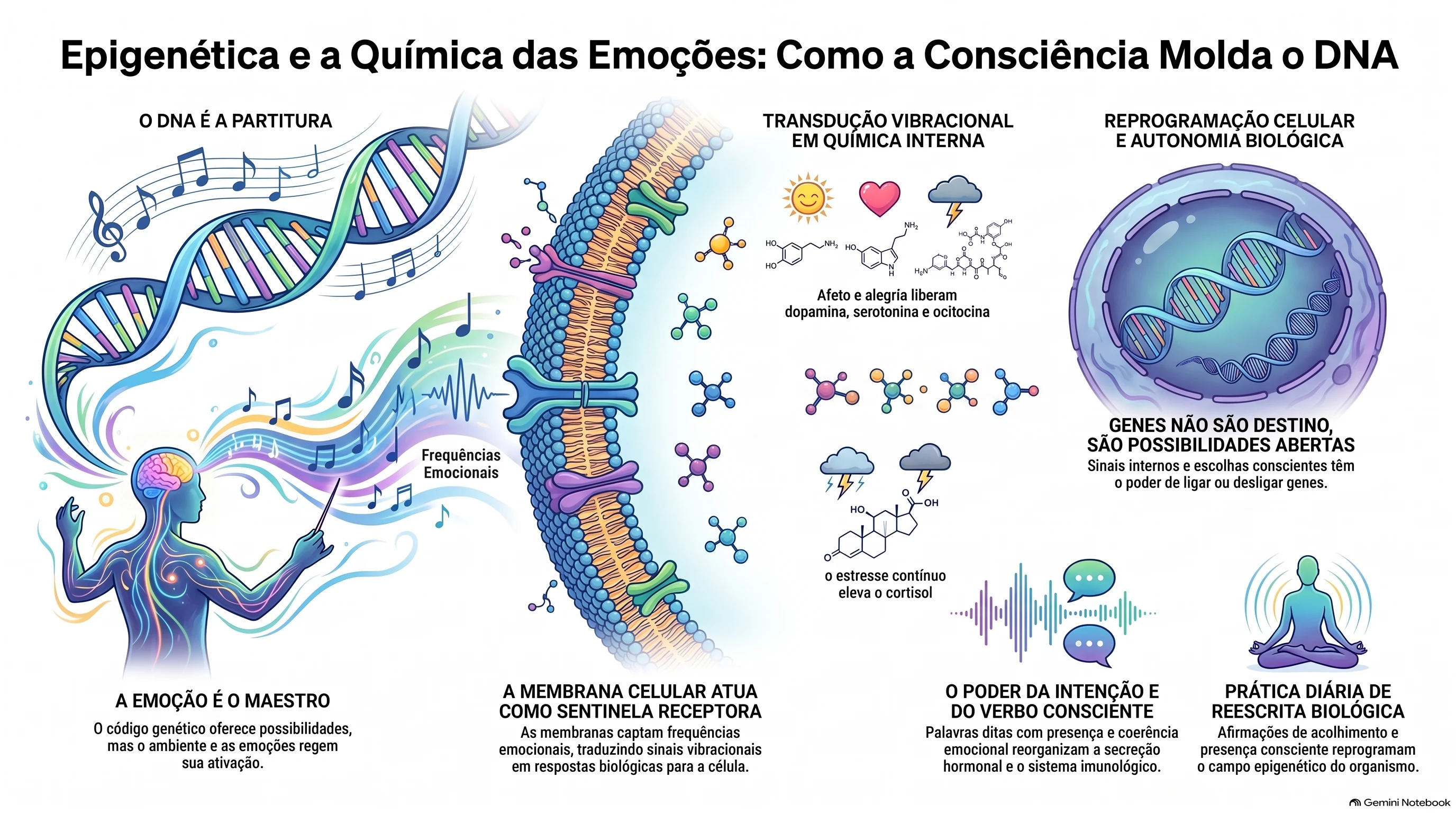 Infográfico: Epigenética e a química das emoções