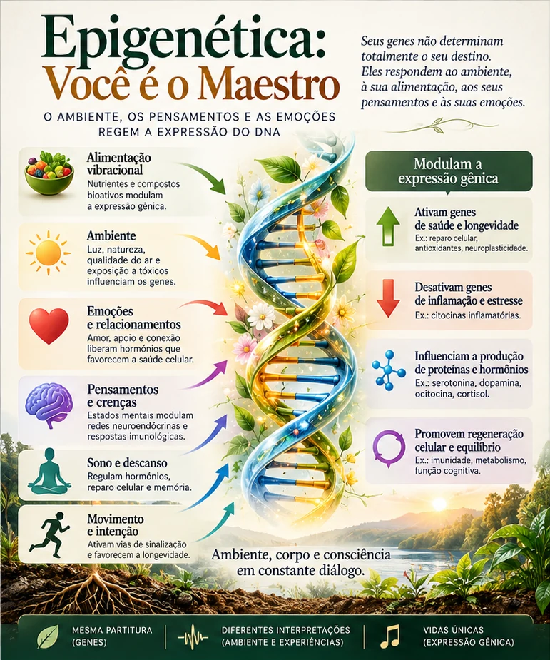 Infográfico: Epigenética, você é o maestro