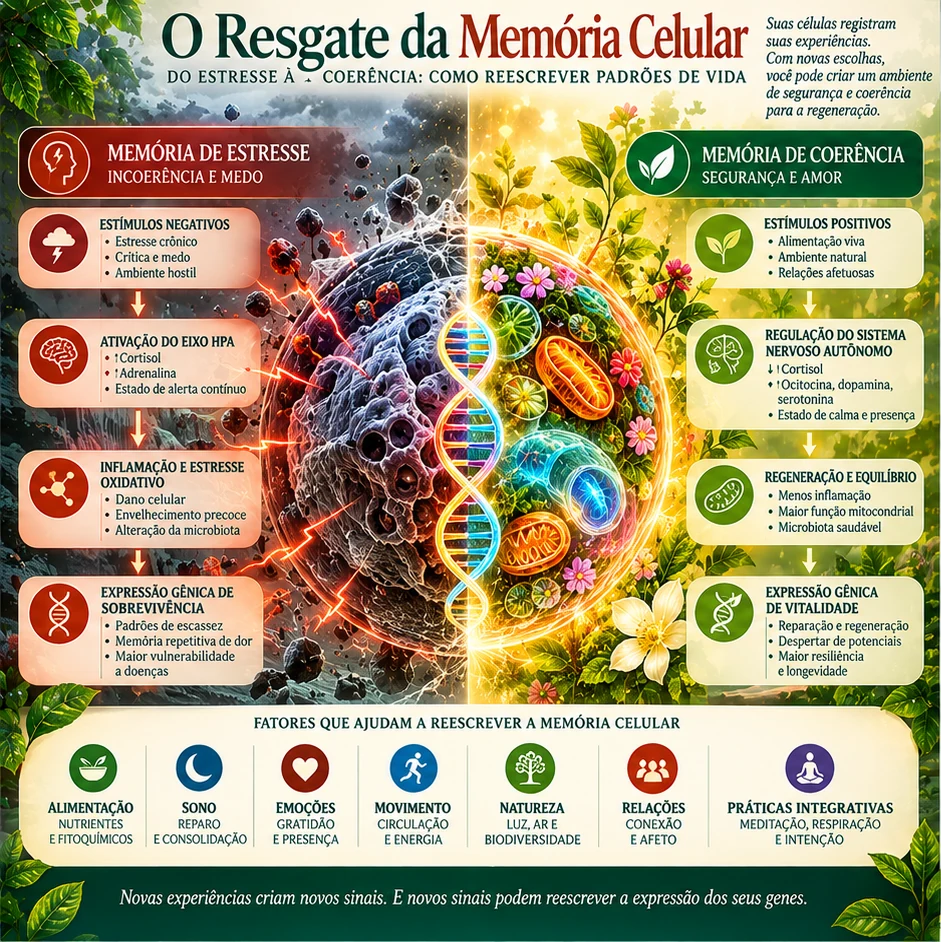 Infográfico: O resgate da memória celular