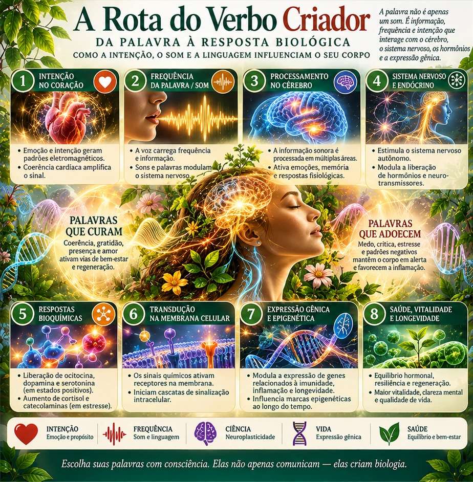 Infográfico: A rota do verbo criador